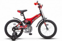 Детский велосипед Stels Jet 16" Z010 черный красный 2022 - магазин СпортДоставка. Спортивные товары интернет магазин в Волгограде 