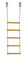 Детская веревочная лестница для ДСК  5 перекладин желтая ЛВ5-2В - магазин СпортДоставка. Спортивные товары интернет магазин в Волгограде 
