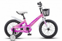 Детский велосипед Stels Pilot-150 16" V010 розовый 2022 - магазин СпортДоставка. Спортивные товары интернет магазин в Волгограде 